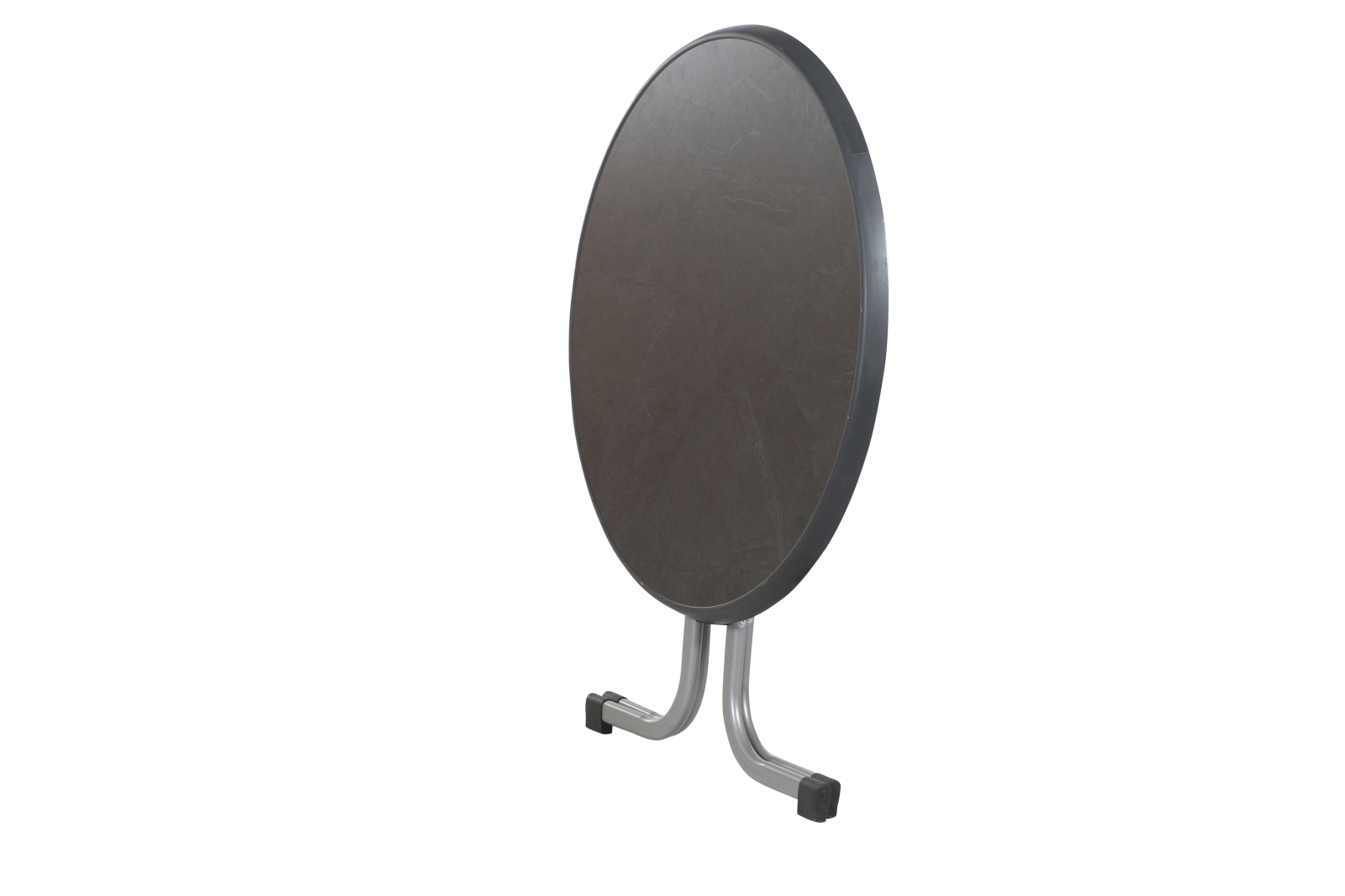 Klapptisch BOULEVARD - graphit-silber - rund - Ø 86 cm