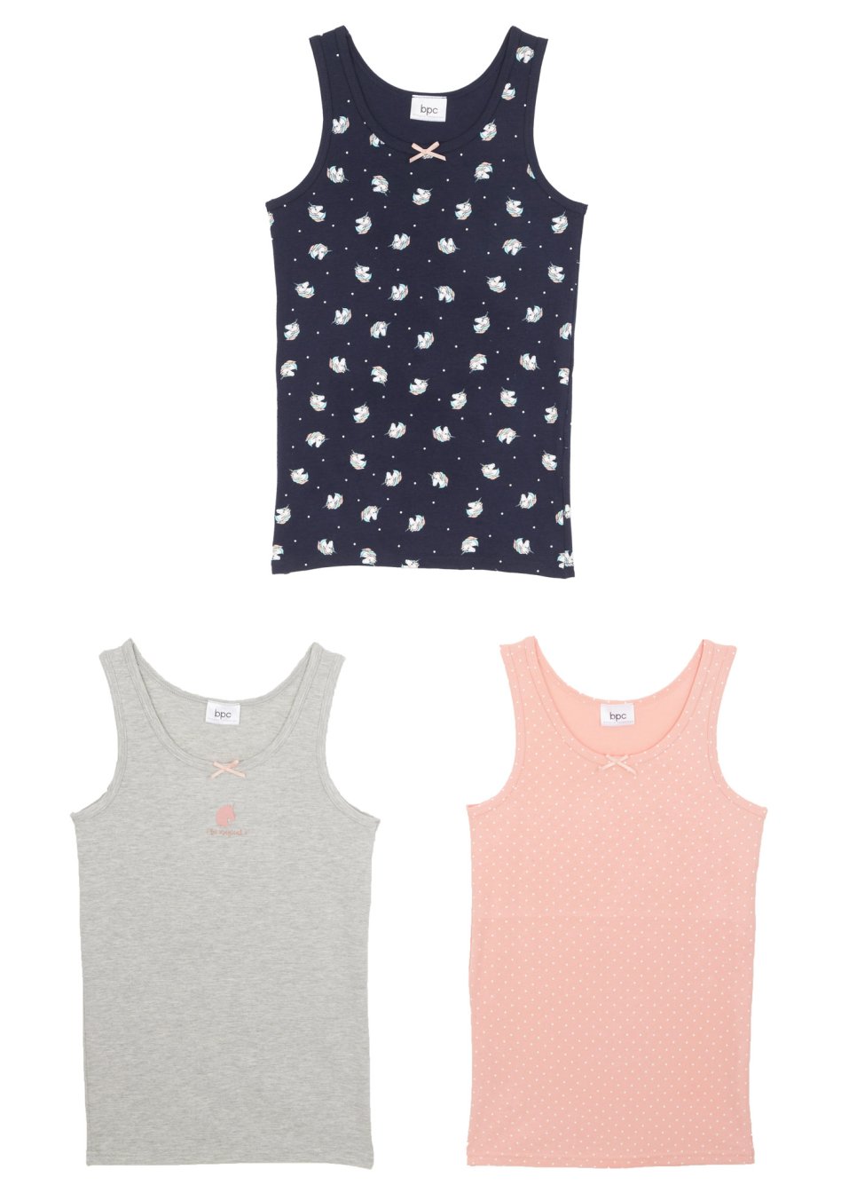 Lot de 3 tricots de peau fille