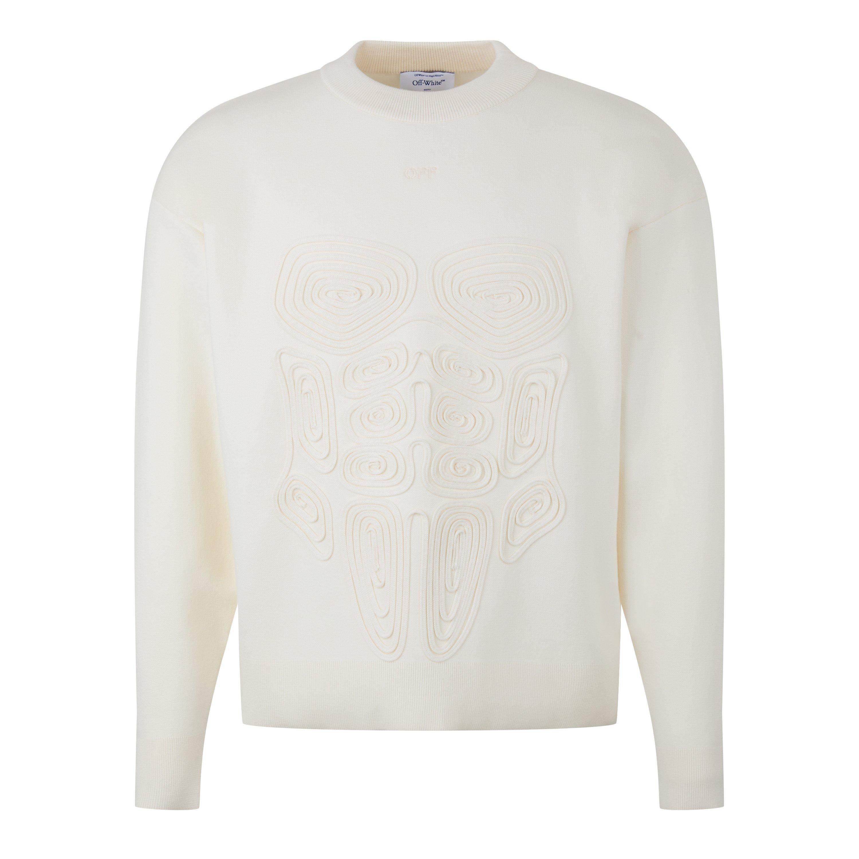 Off White Knit Crewneck Jumper