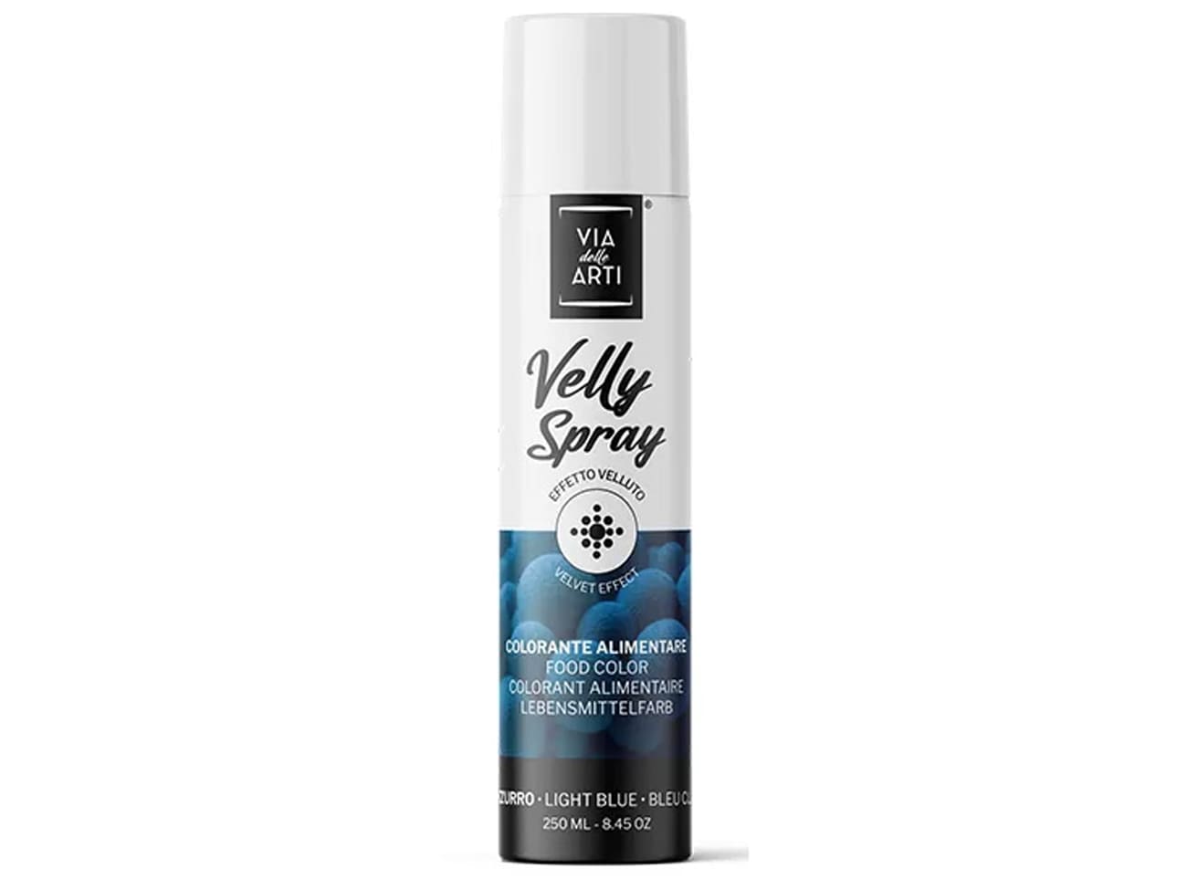 Colorant en spray effet velours - 250 ml - Bleu - Velly Spray