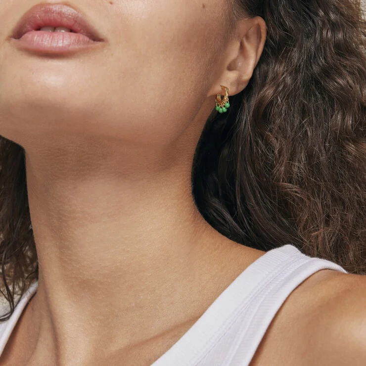 ENAMEL Copenhagen Earring, Astrid Grass green