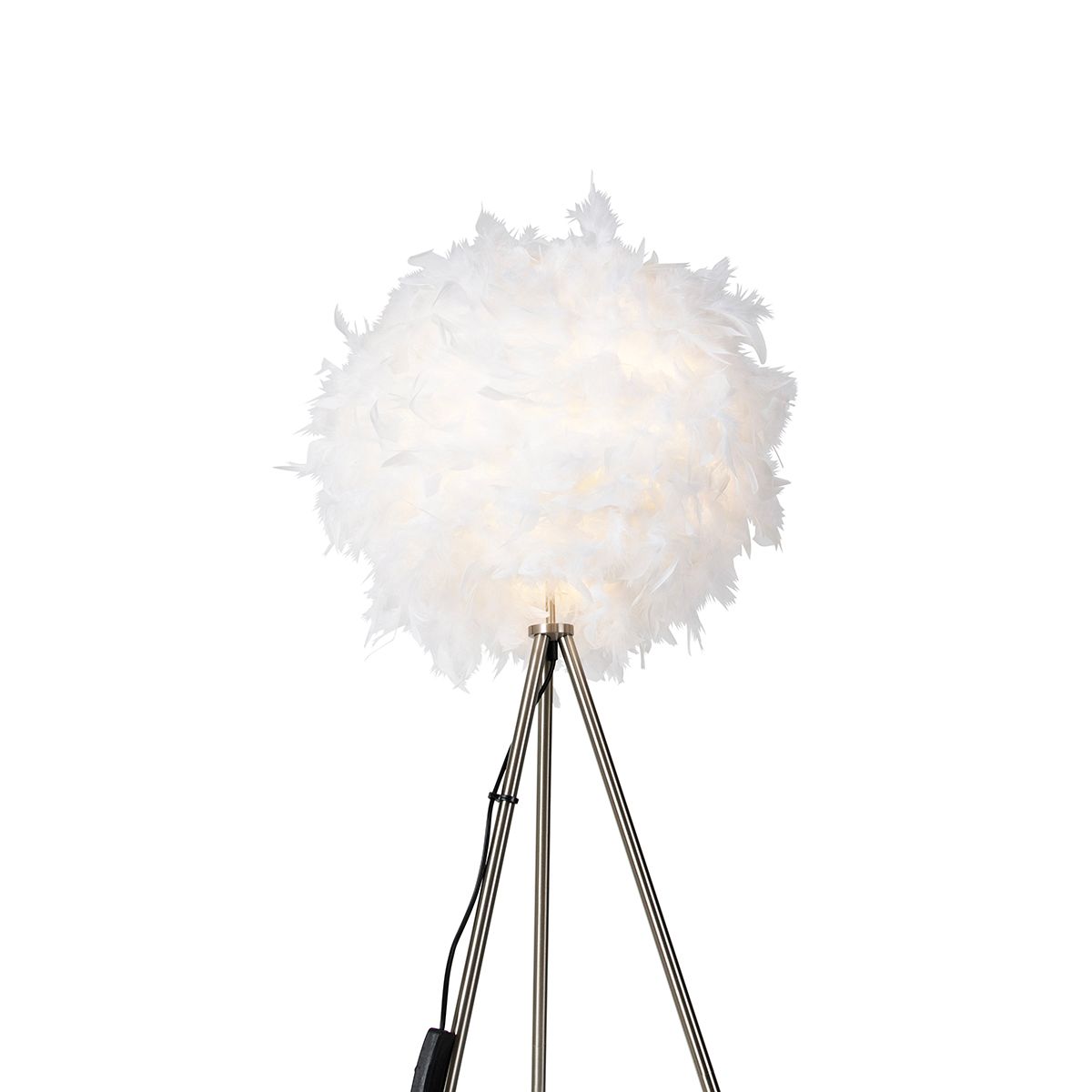 Smart romantische vloerlamp wit incl. Wifi A60 - Feather