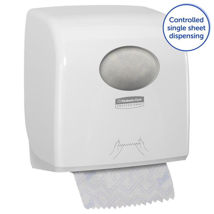 Kimberly Clark 7955 Aquarius Dispenser voor Slimroll Rolhanddoek Wit (7955)