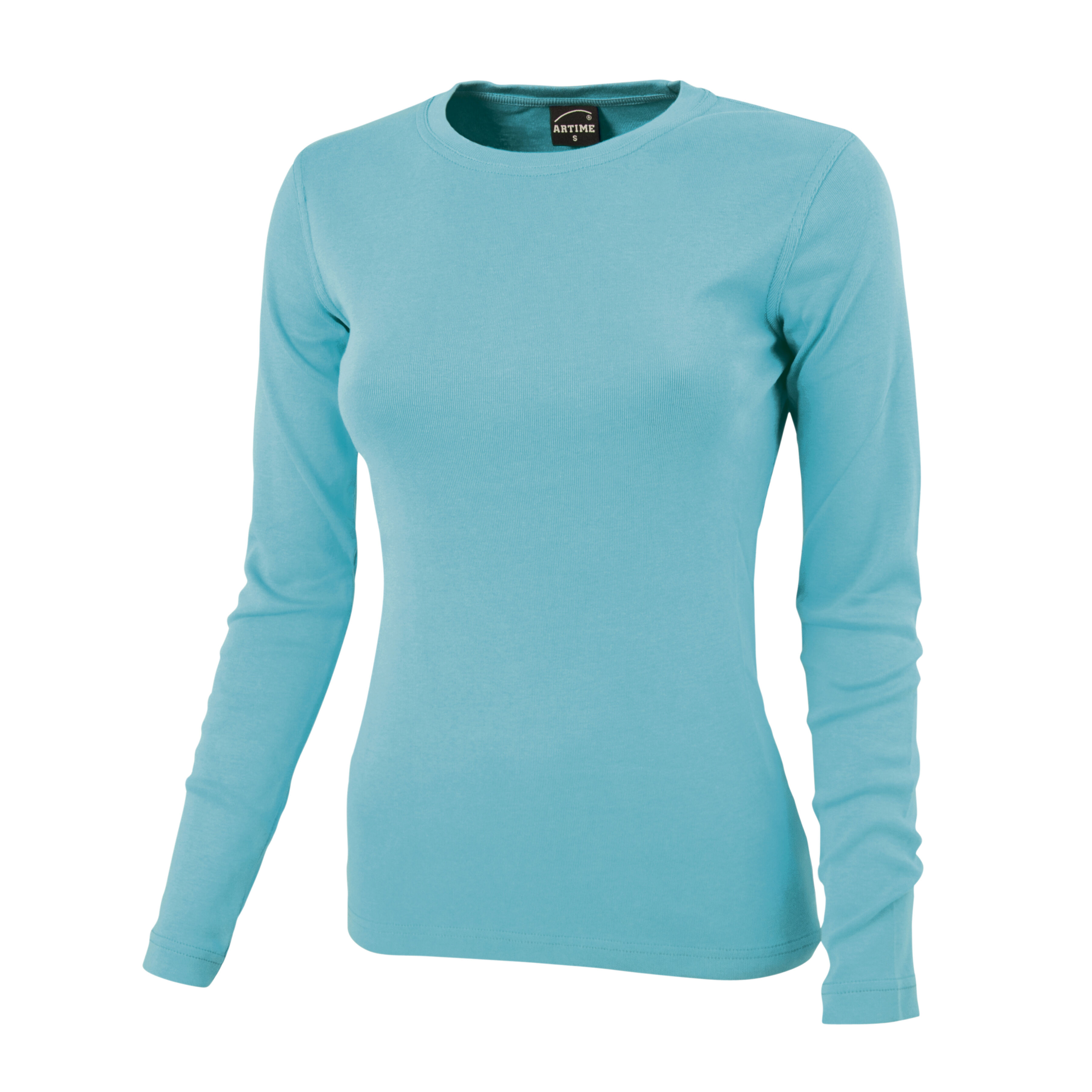 Rundhals-Shirt langarm