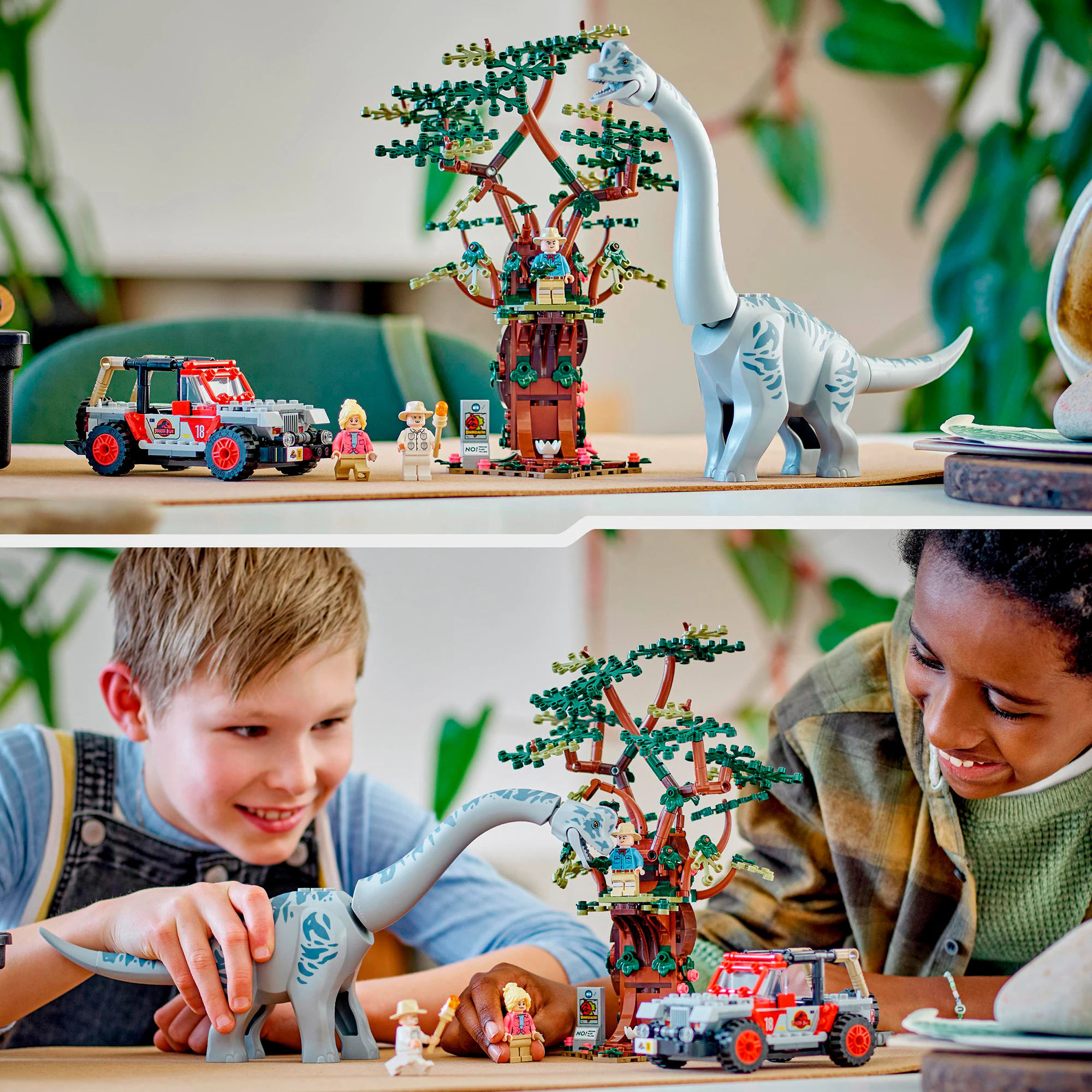 LEGO Konstruktionsspielzeug Jurassic World Entdeckung des Brachiosaurus