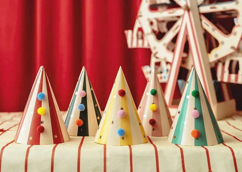 Circus Feesthoedjes 16cm 6st