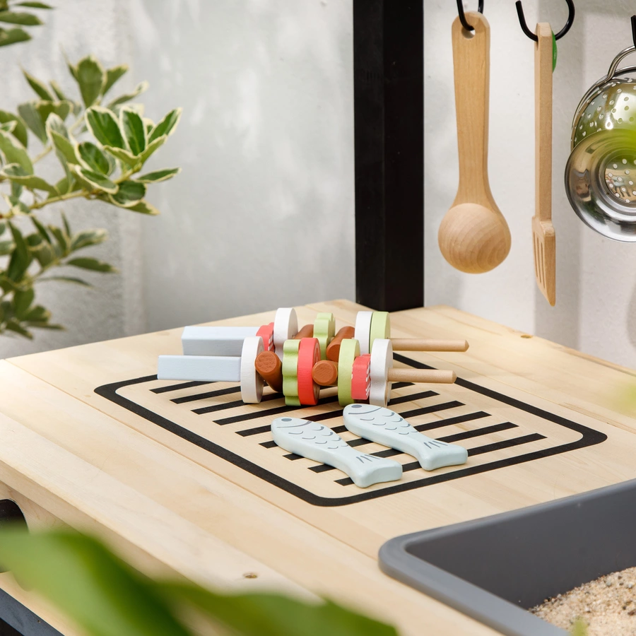 MUDDY BUDDY® Matschküche Grill & Chill, natur-schwarz