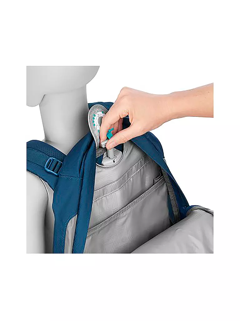 COOCAZOO Schulrucksack MATE Lime Stripe blau