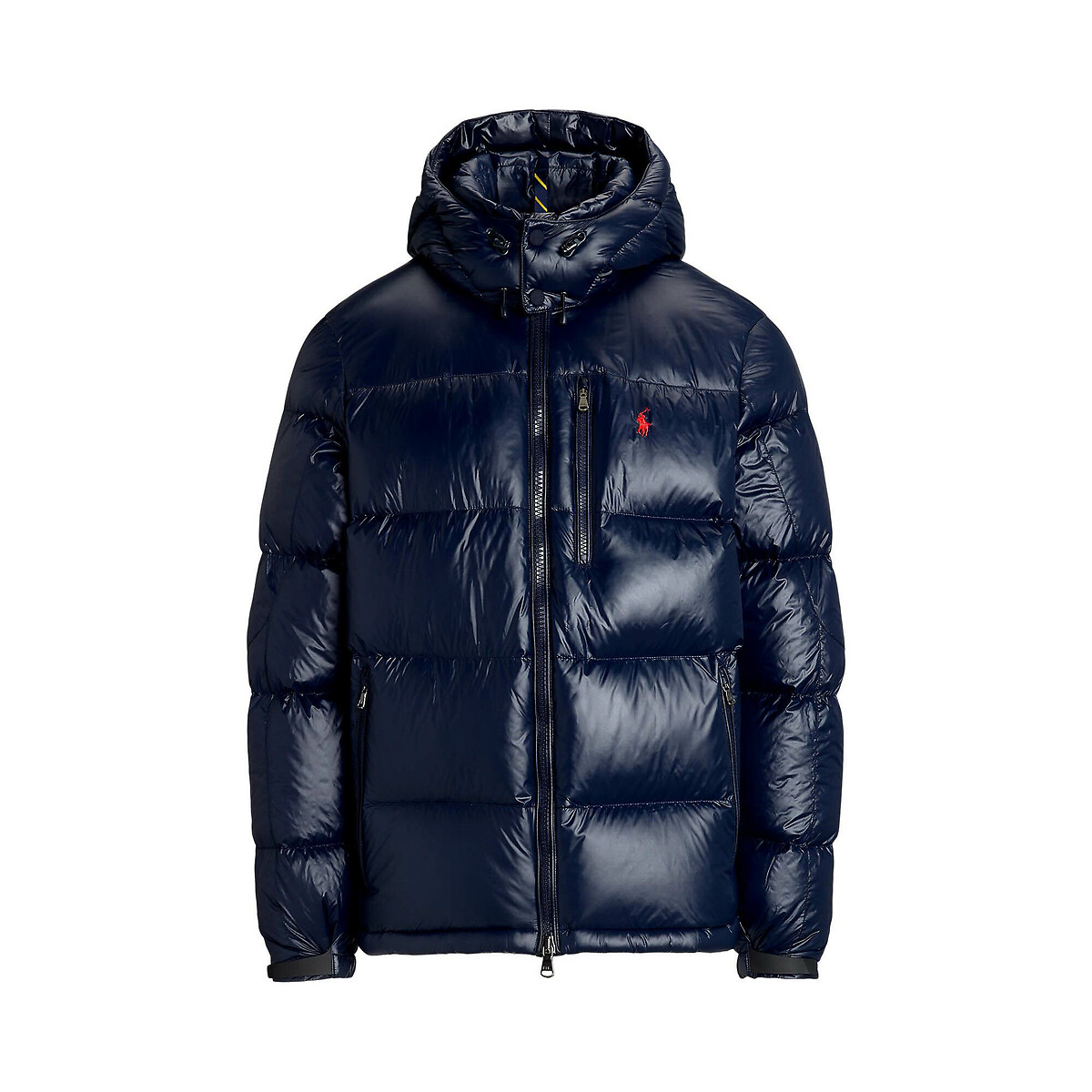 POLO RALPH LAUREN<br>Jaqueta de plumas El Cap, brilhante, com capuz removível