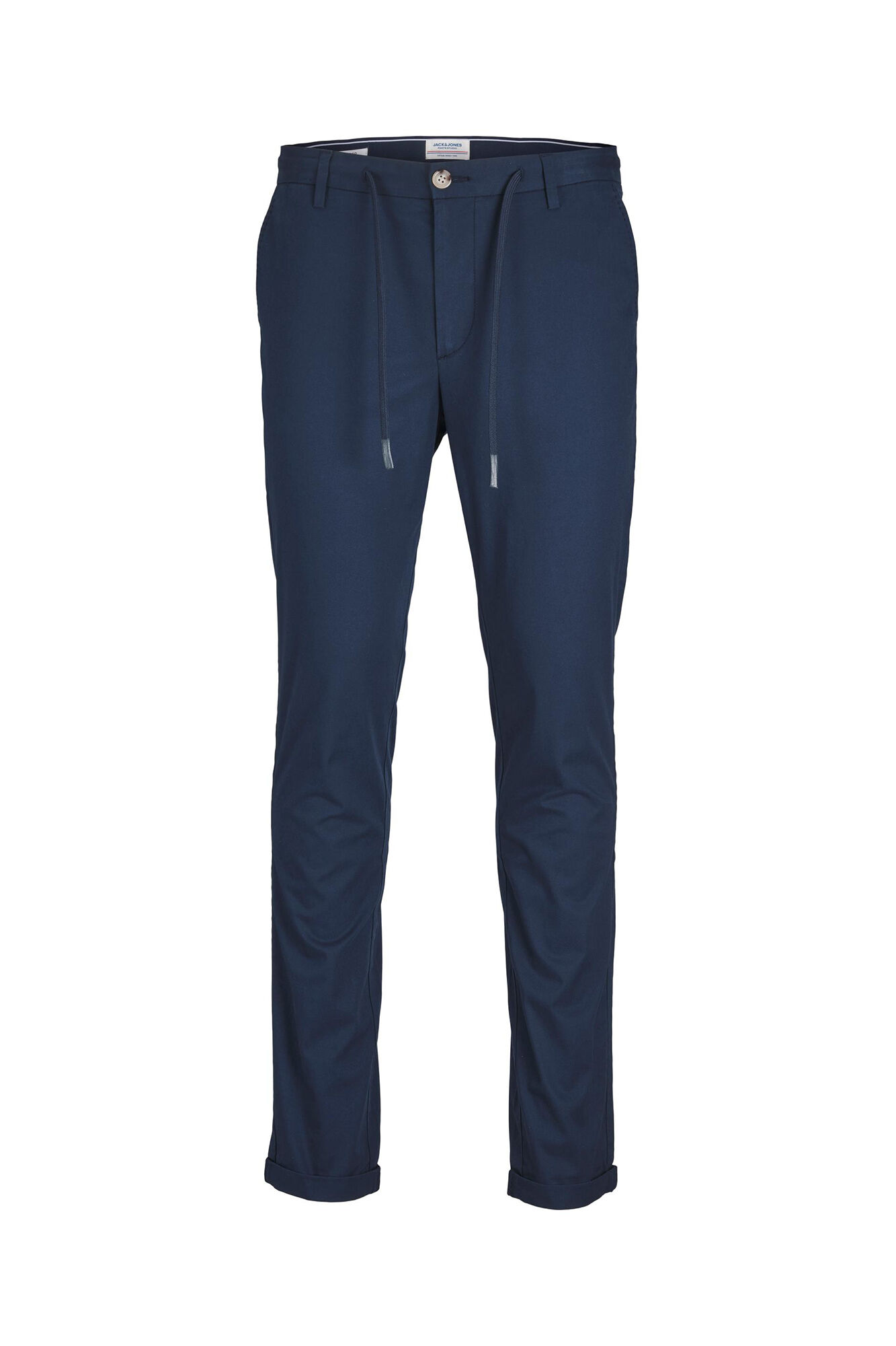 Calça chino algodón - Azul marinho