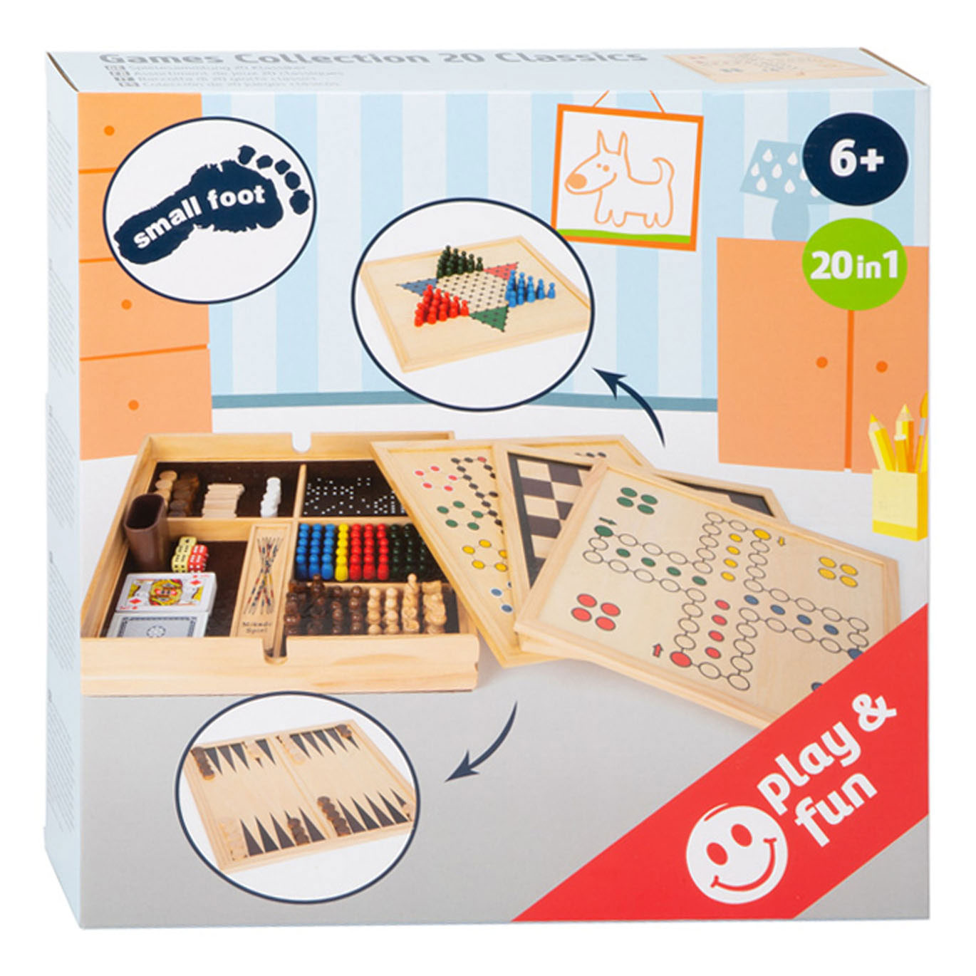 Small Foot-Houten Spellen Collectie, 20 Klassiekers