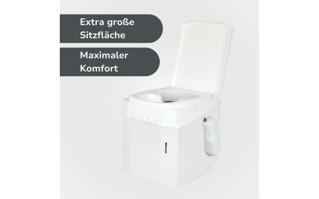 BioTioo 2.0 RL-M Trockentrenntoilette mit vollautomatischem Motor 12V / 24V / manuellem Rührwerk / Lüfter