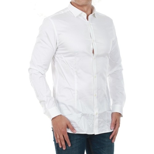 Jack & Jones - 12097662 JJPRPARMA SHIRT L/S NOOS WHITE/SUPER SLIM Blanco