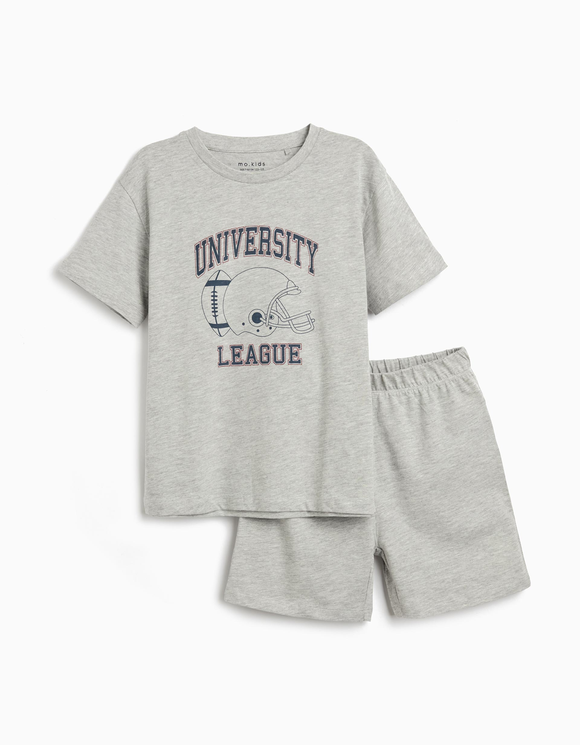 Pijama Jersey, Menino, Cinzento Claro