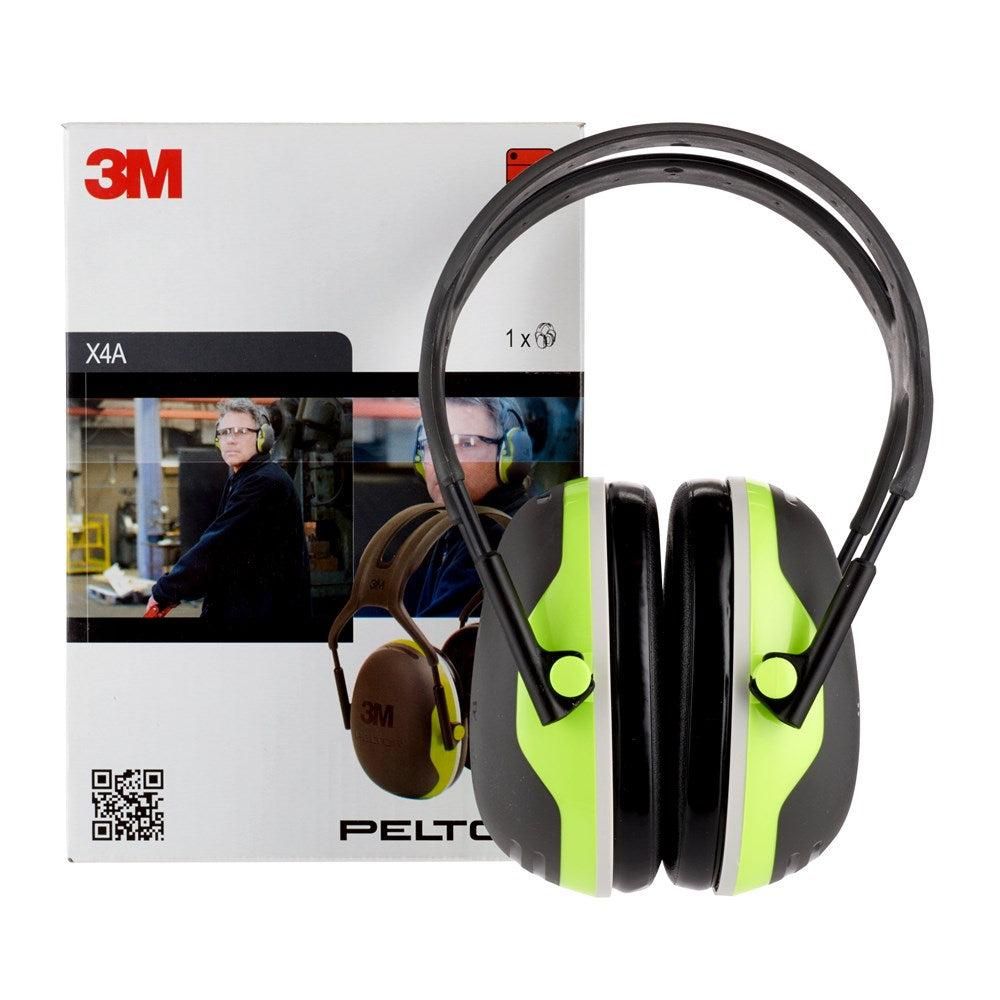 3M PELTOR™ X4A Oorkap gehoorbescherming Hi-Vis 33dB - PEX4A
