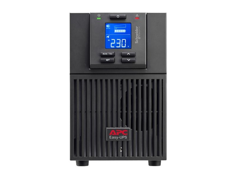 APC USV SRV2KI-E 2000 VA / 1800 W APC Easy UPS On-Line, 2000VA/1800W, Tower, 230V, 4x IEC C13 Ausgänge, Intelligenter Kartensteckplatz, LCD