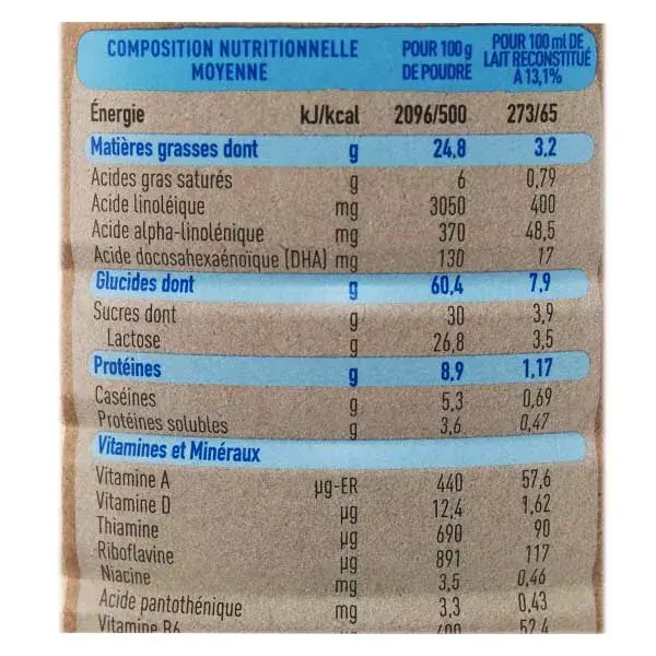 Babybio Primea Leite Infantil Orgânico 2ª Etapa 800g