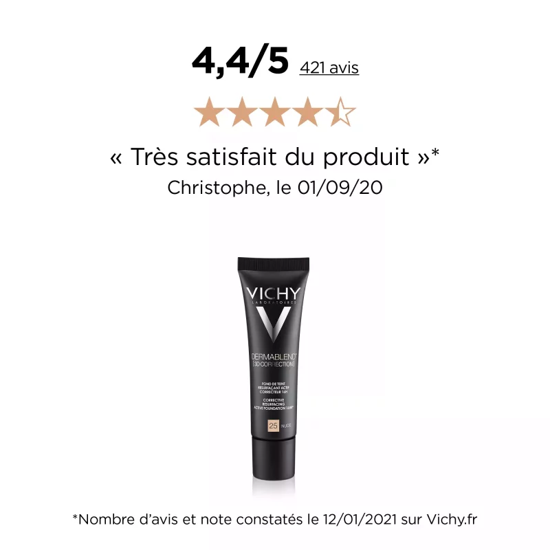 Dermablend 3D Correction Fond de teint resurfaçant - Teinte 25 NUDE - Tube 30ml