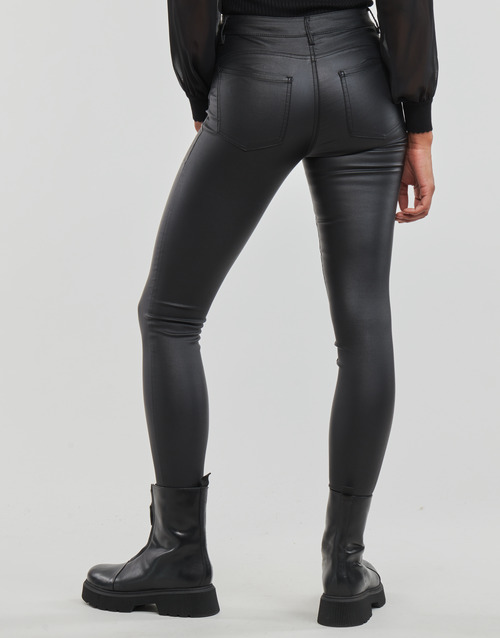 Vero Moda - VMALIA MR SKINNY SHAPE COATED PANTS NOOS - Noir