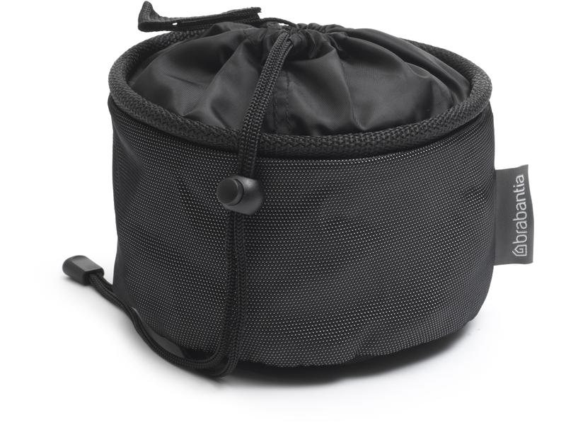 Brabantia Wäscheklammern-Beutel Schwarz, 1 Stück Waschklammer-Beutel mit Zugkordelverschluss