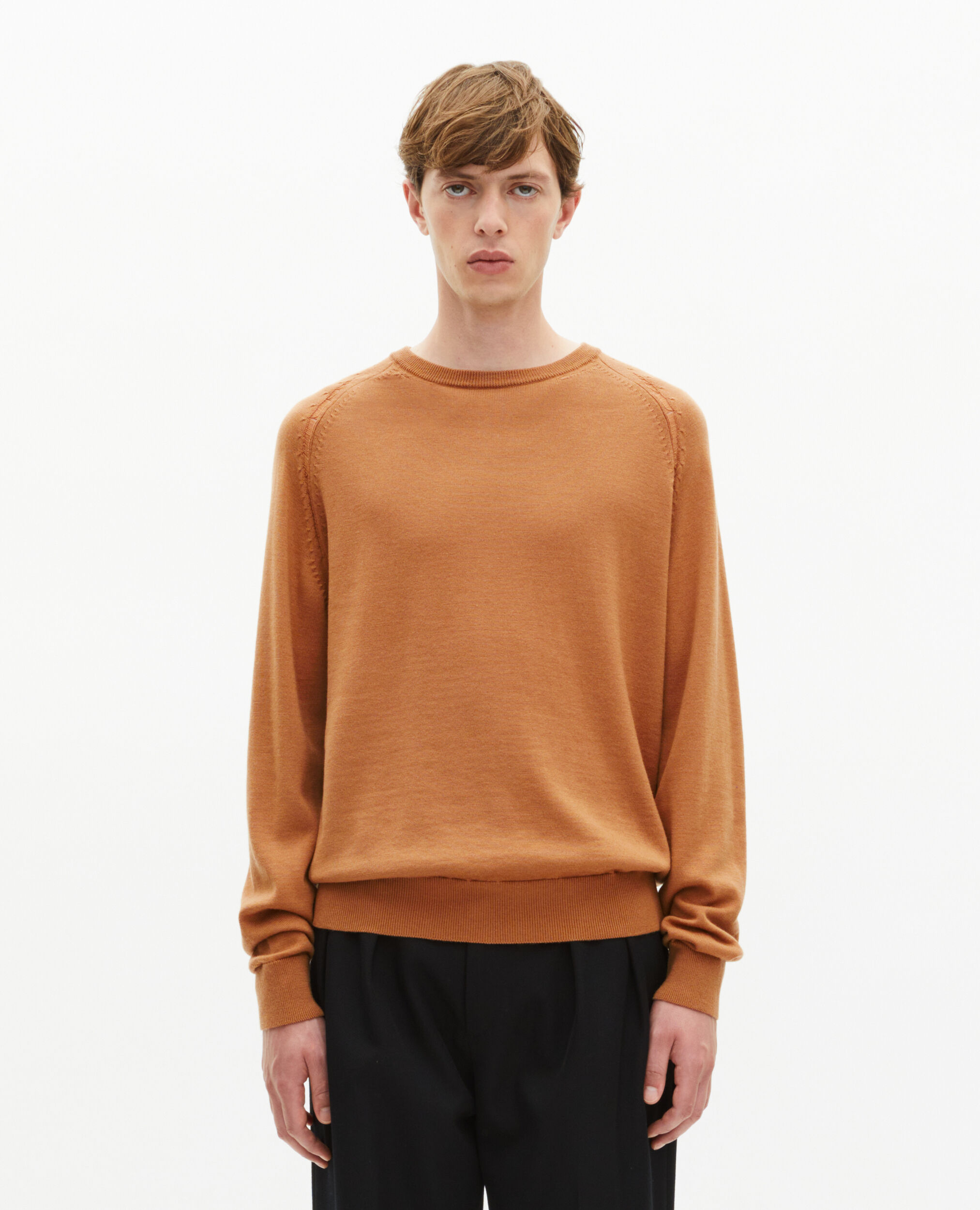 Pull en laine Mérinos camel