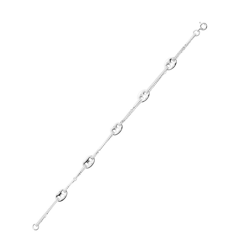 Bracelet Femme - Argent 925 - Longueur : 18 cm