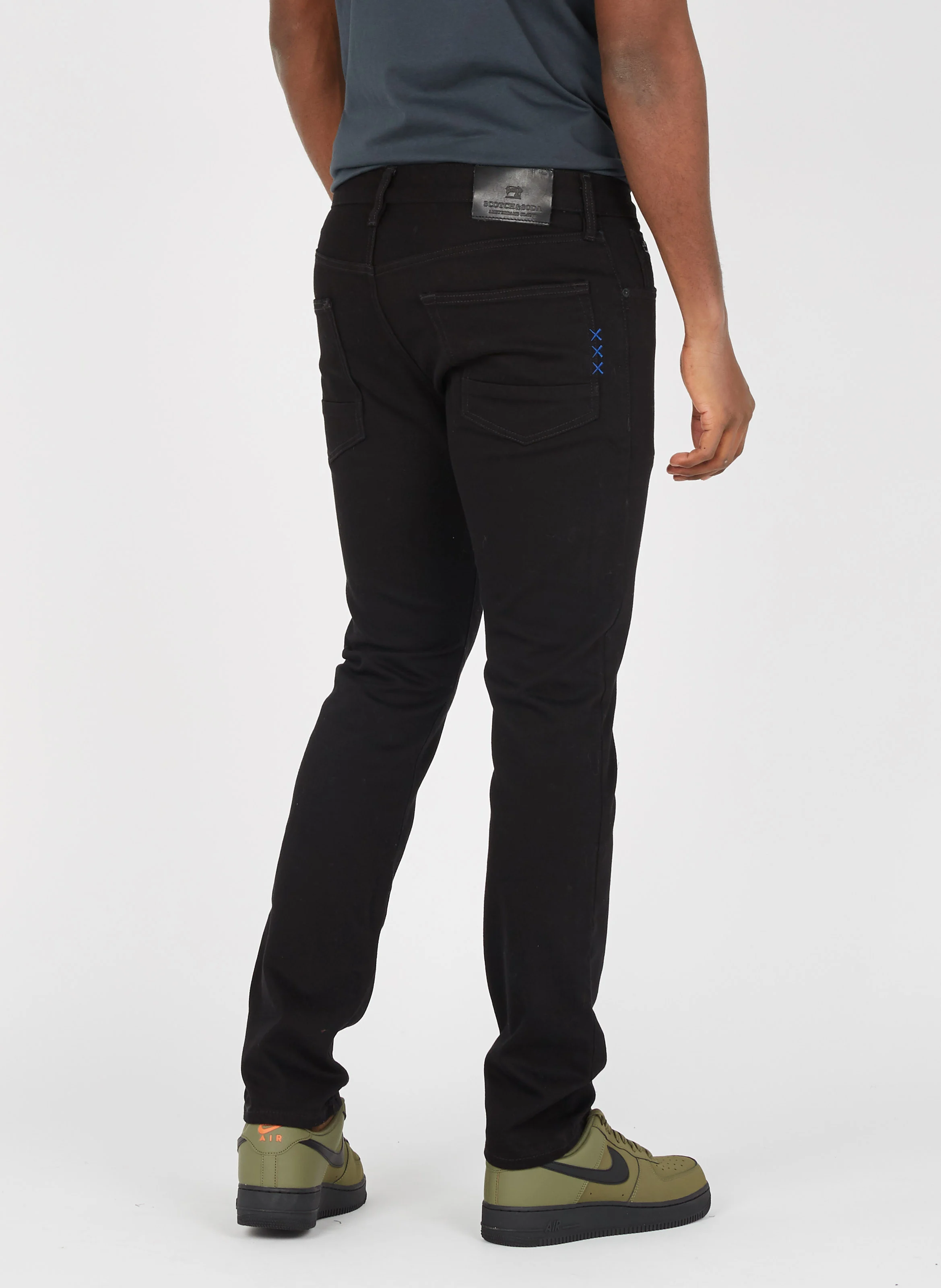 Jean slim taille normale | Noir