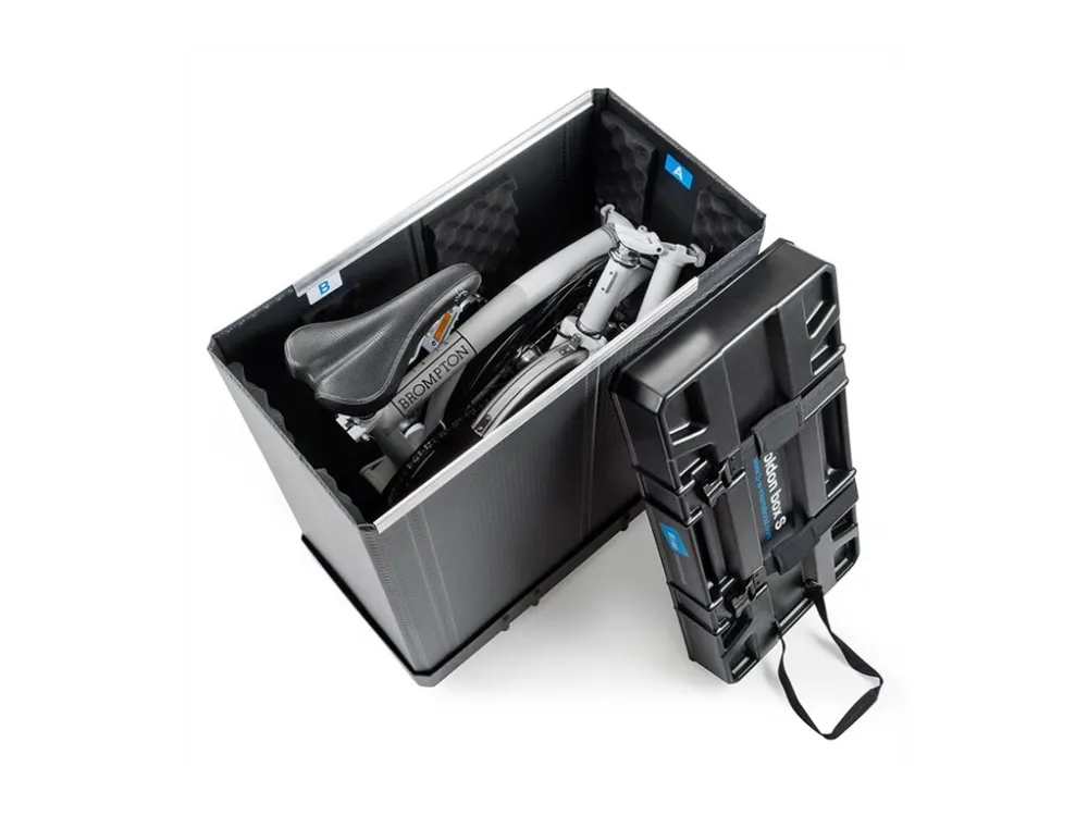 B&W bike.case foldon box S - Fragtkasse til cykel - ABS plastic, polypropylen - sort