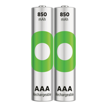 GP Batterij Oplaadbaar AAA NiMH 850mAh ReCyko 1,2V 2 Stuks