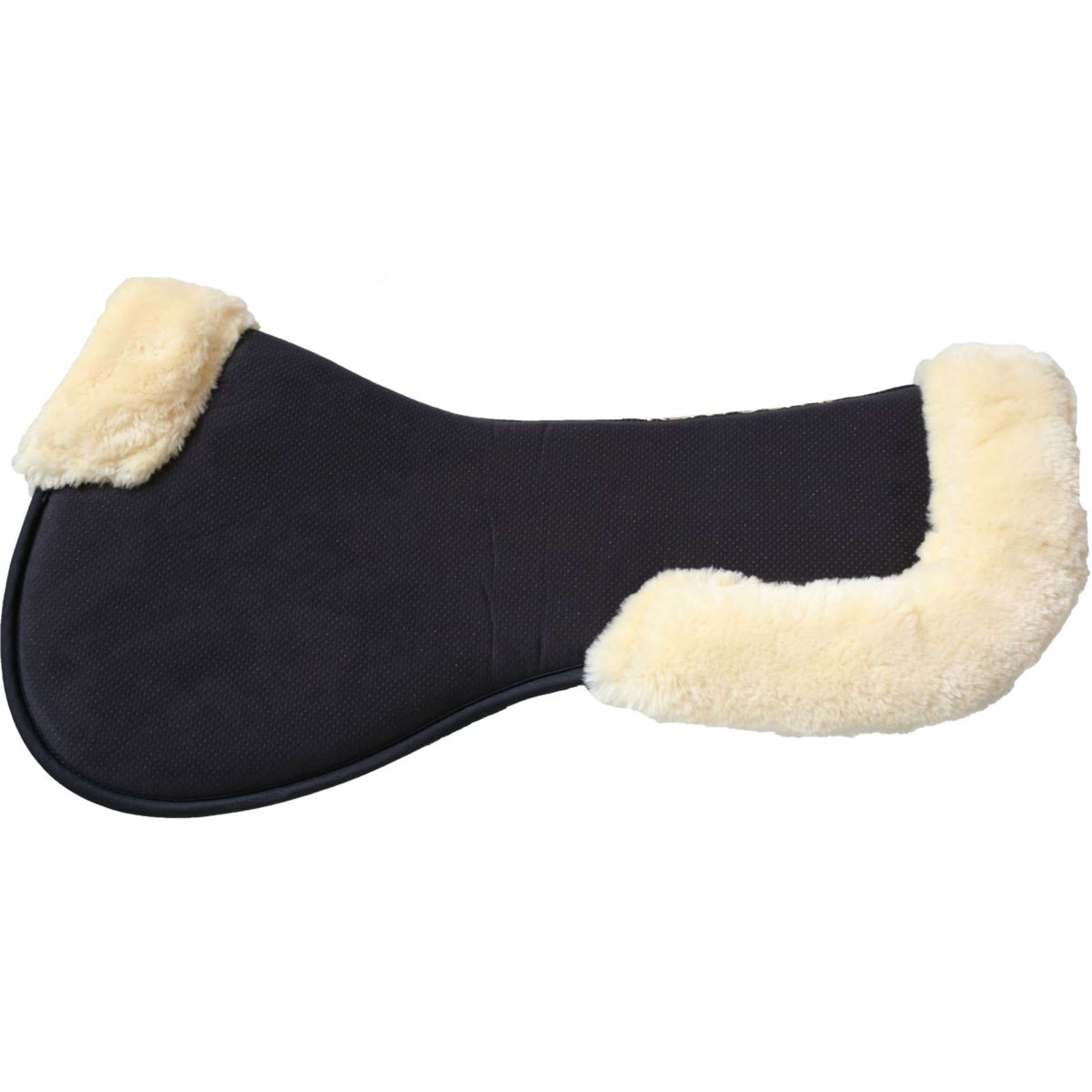 Kentucky Zadelonderlegger Halfpad Anatomic Absorb Sheepskin Black/Natu