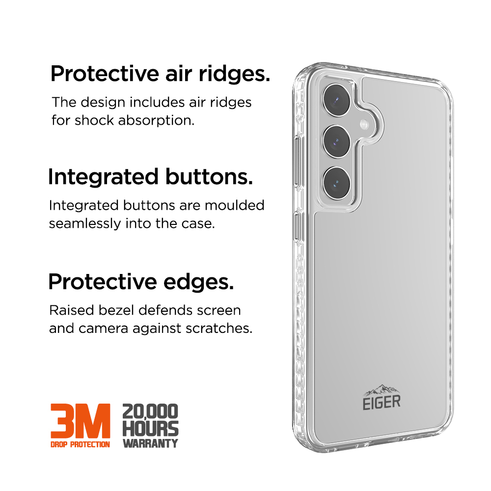 Samsung Galaxy S24 FE Ice Grip Case Hardcase Schutzhülle (EGCA00672) - Transparent