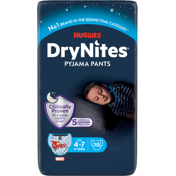 DryNites Absorberende Nachtbroekjes Boys - 4 tot 7 Jaar