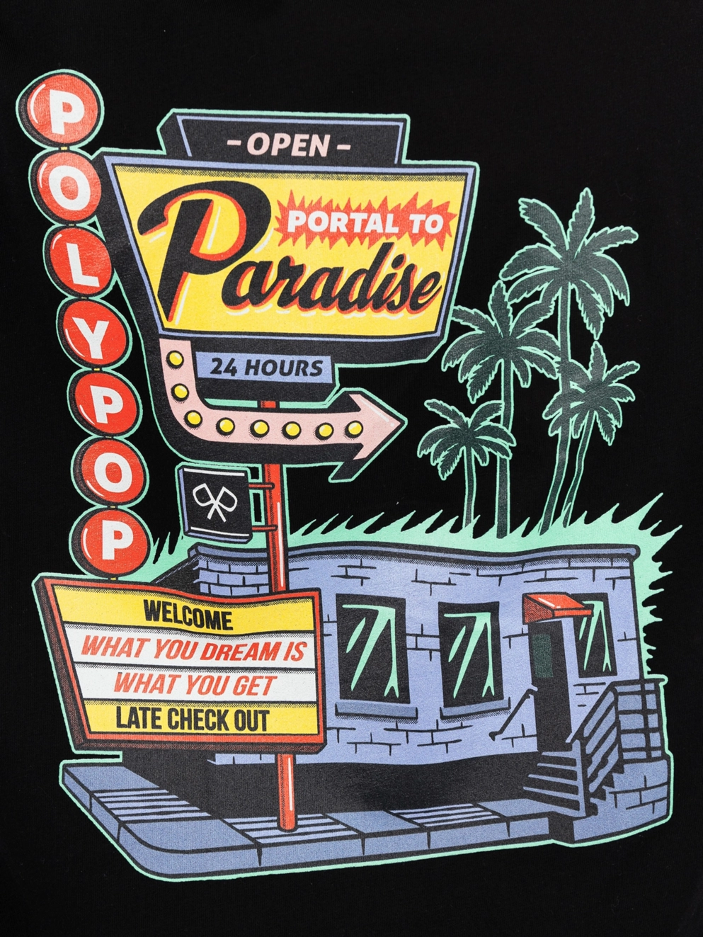 Polypop Portal To Paradise T-Shirt black