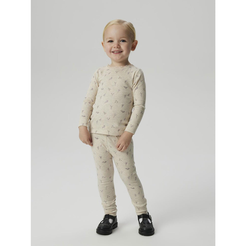 Køb Name It Peyote Melange Small Flower Dabua Leggings