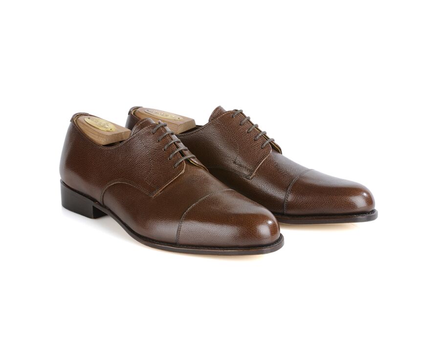 Derbies homme Châtaigne Grainé semelle cuir - MAYFAIR CLASSIC