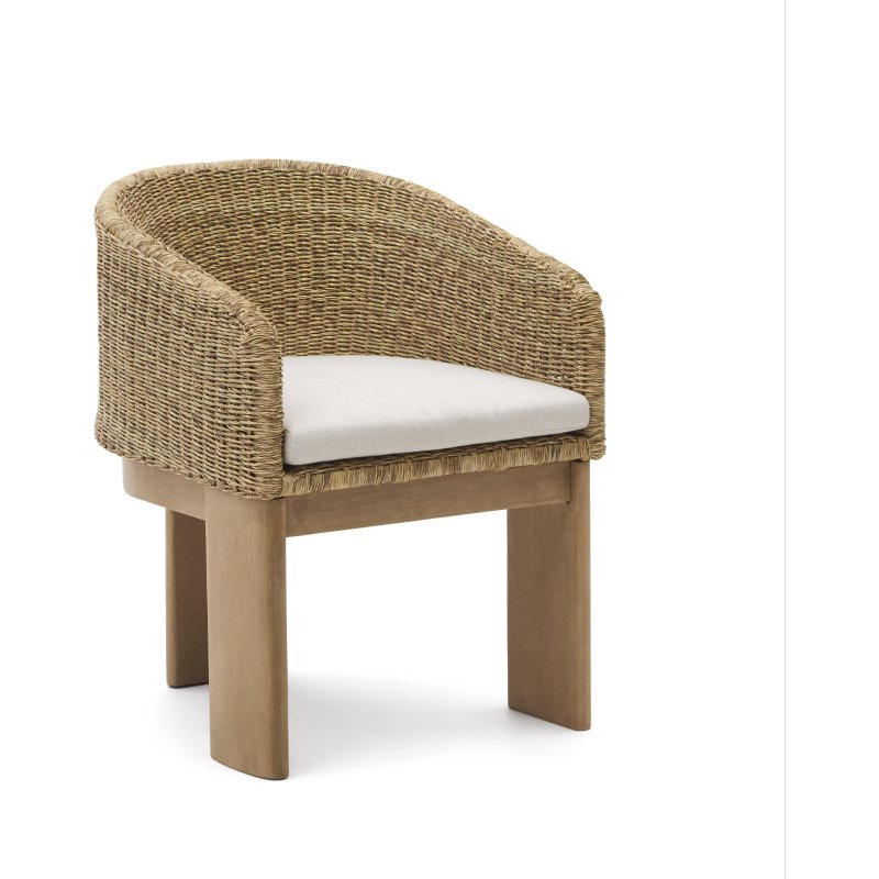 Chaise Xoriguer en rotin synthétique et bois d’eucalyptus