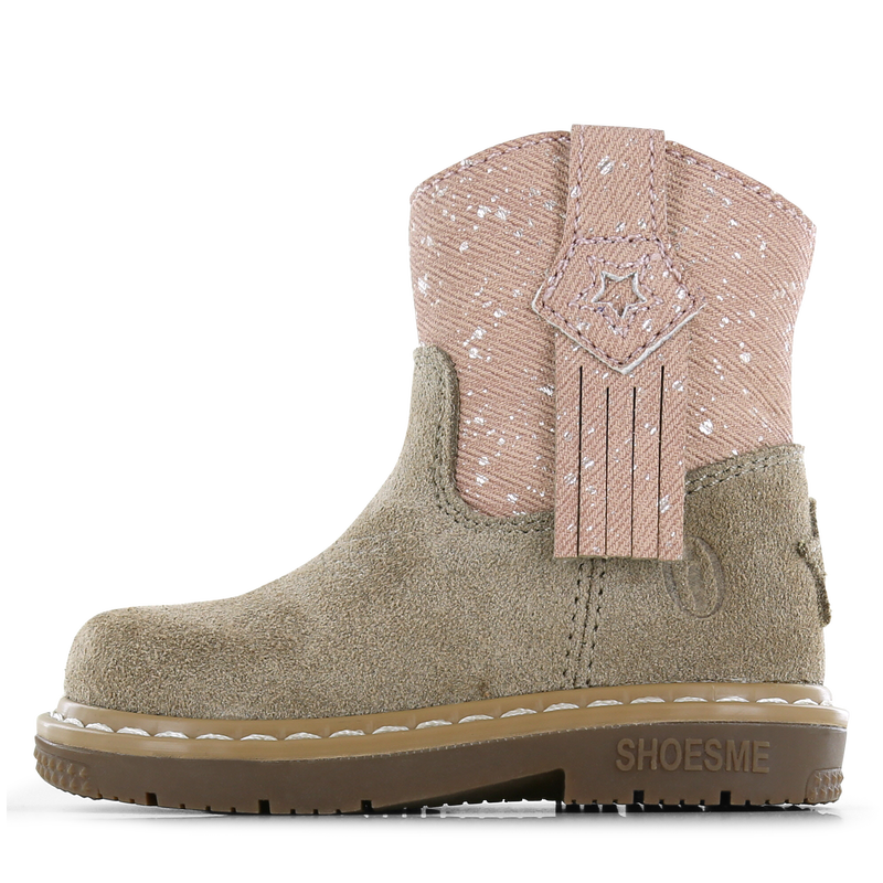 Shoesme rosa Stiefel mit Fransen