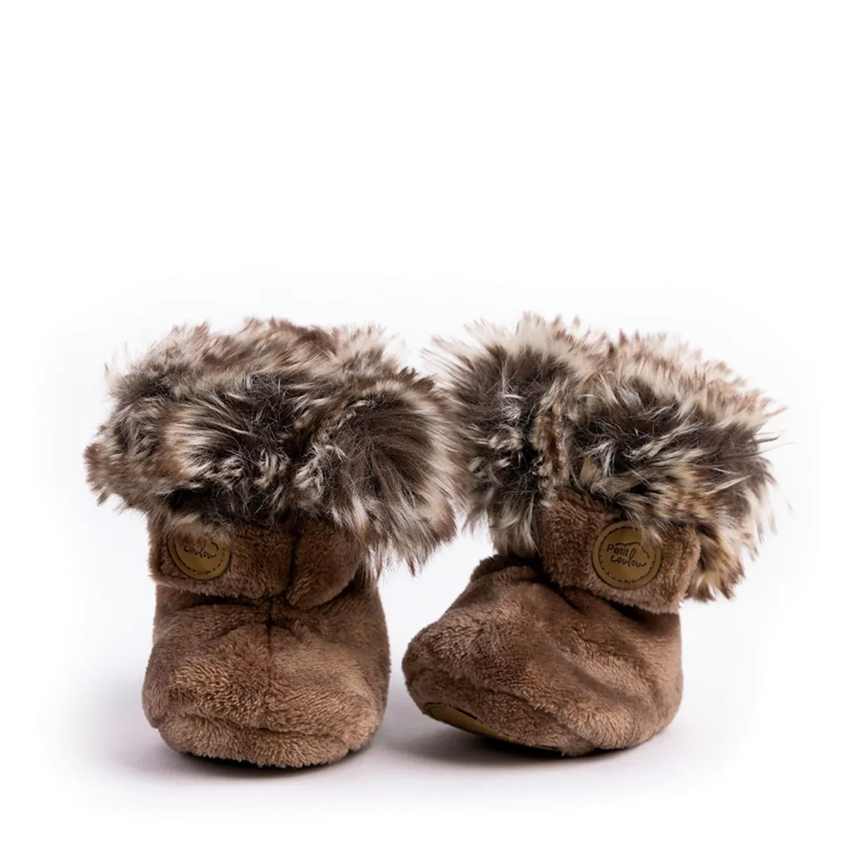 Petit Coulou Bottines d'hiver pour bébé Moka 0-6mois