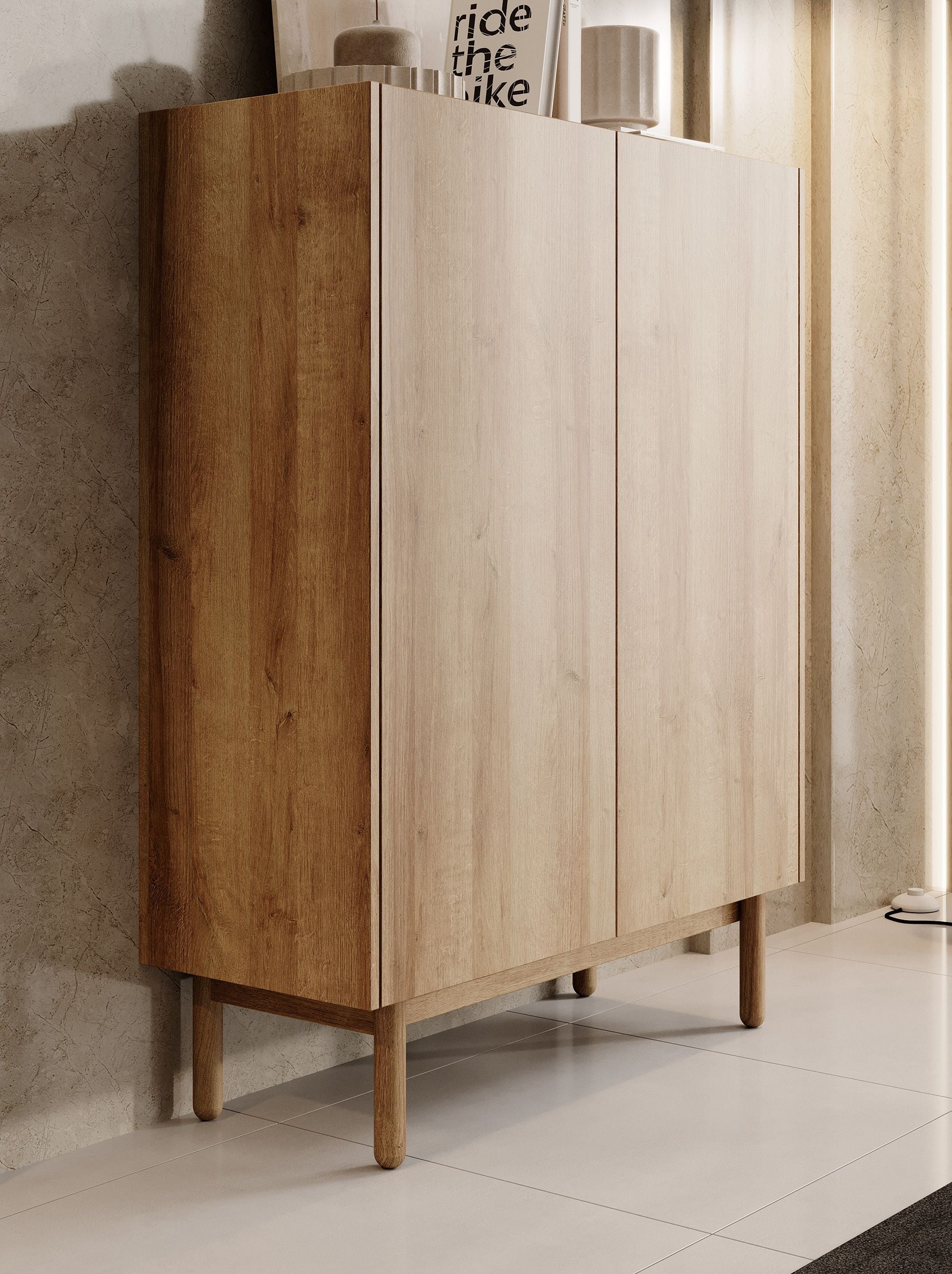 Cayenne - Dressoir - Eiken - 97x37x122 cm