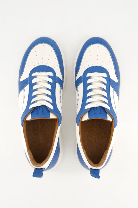 Leder-Sneaker, Farbakzente, Wechselfußbett, Weite H