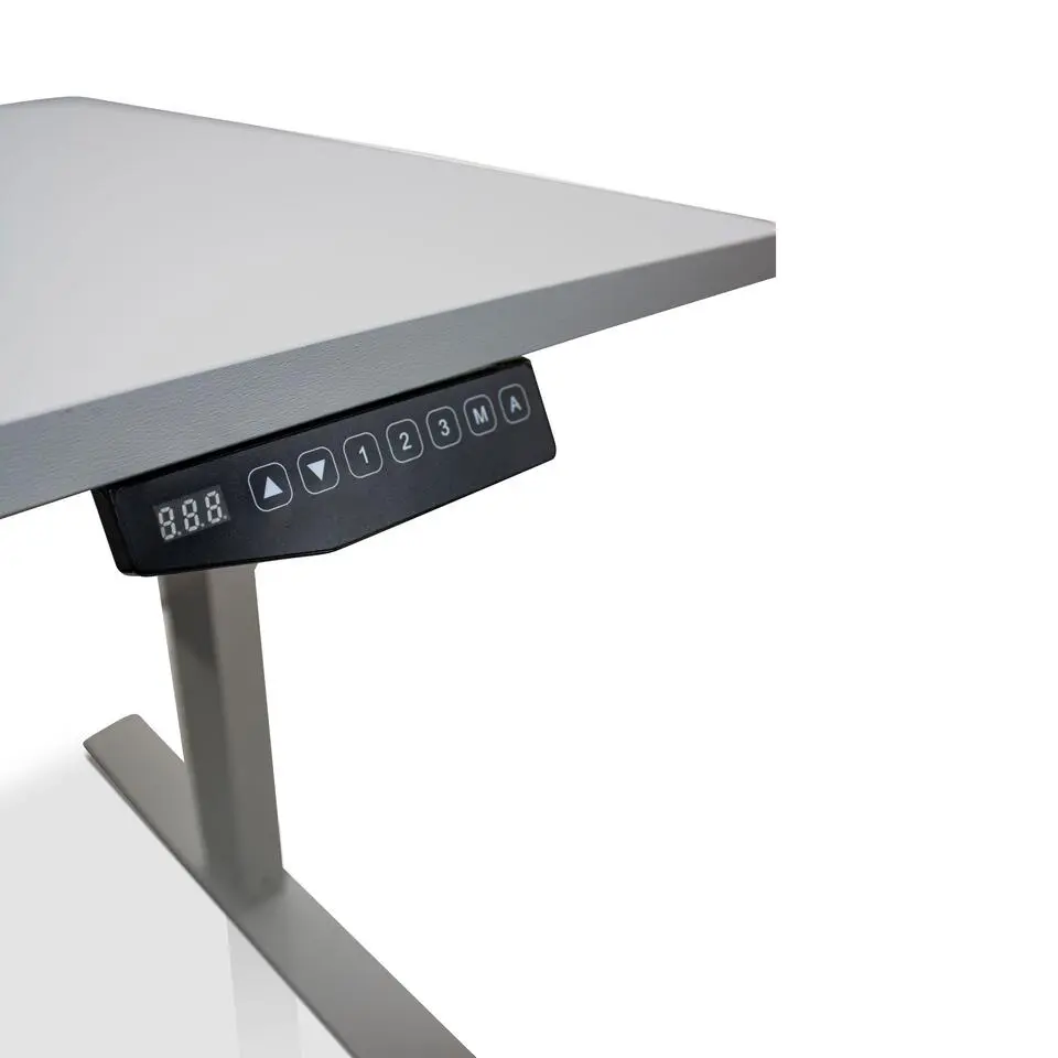 MRC COMFORT elektrisch ARBO zit-sta bureau - 180x80cm - wit - grijs