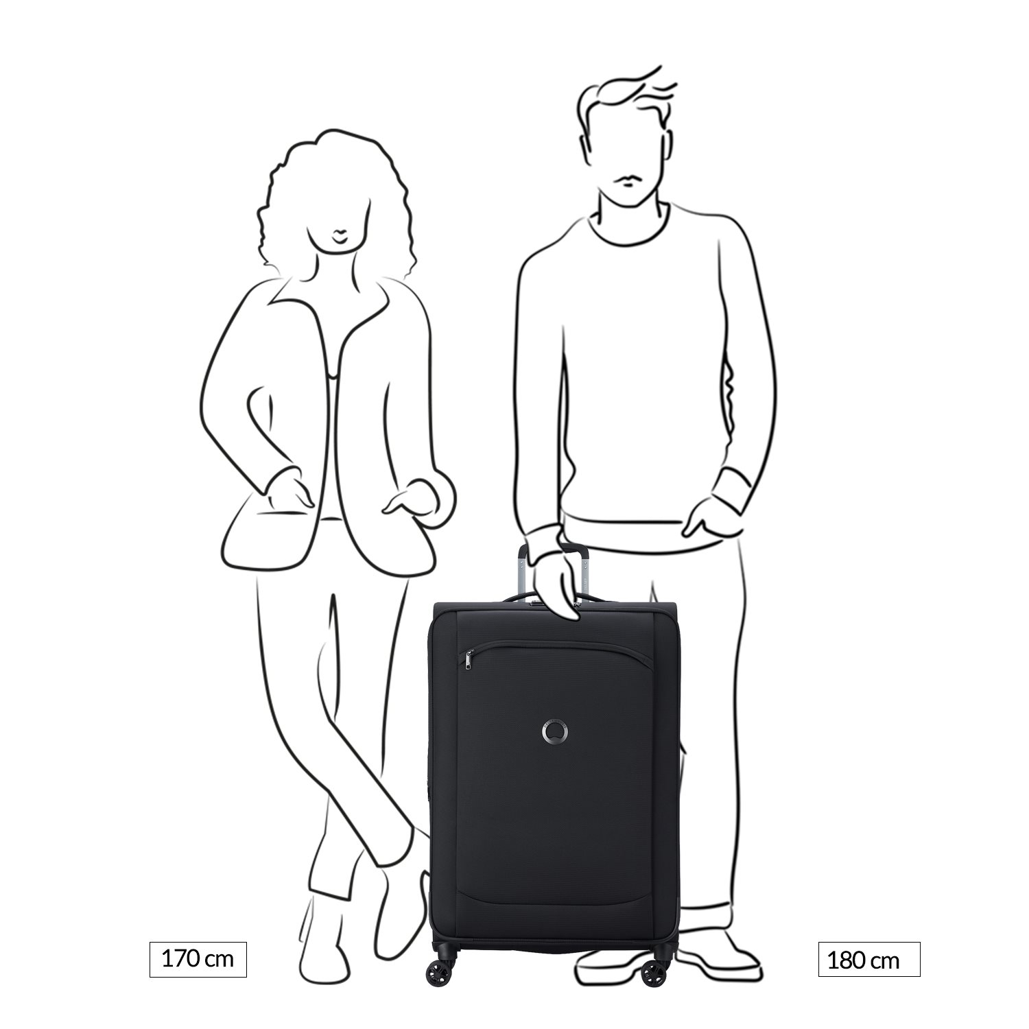 Delsey Montmartre Air 2.0 Trolley L Expandable black