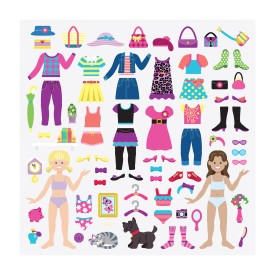 Melissa & Doug - Genanvendelige Hævede Klistermærker - Dress-Up