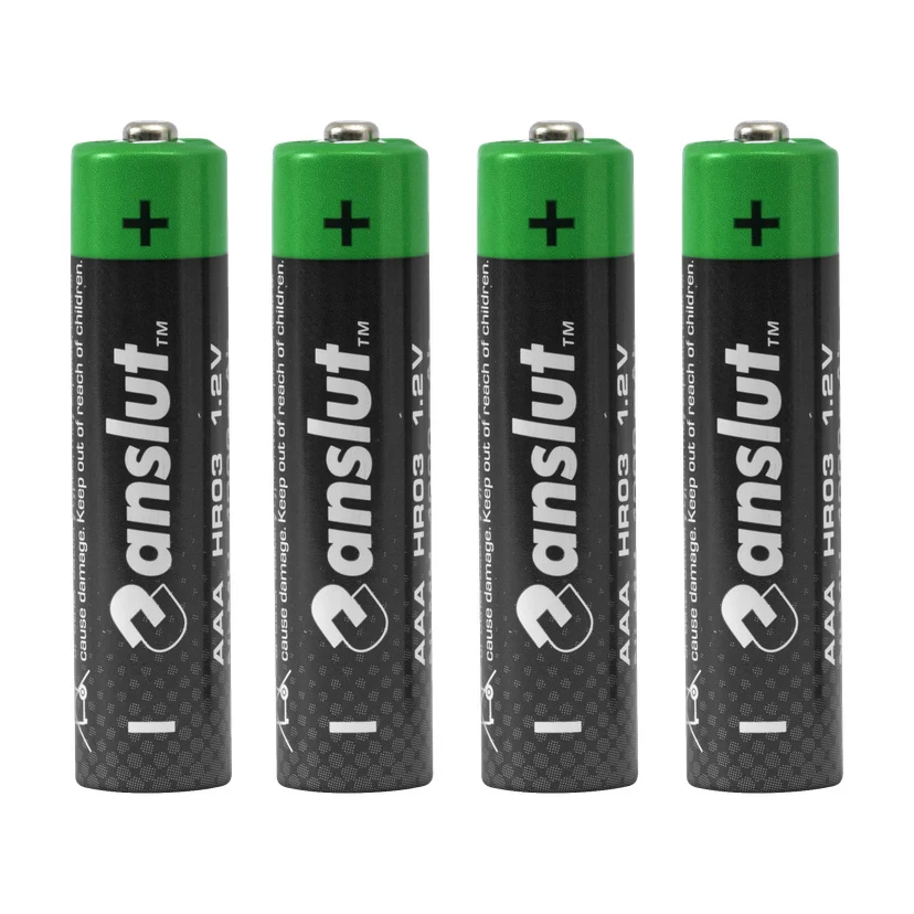 Oppladbare AAA-batterier 4-pk 1000 mAh 1,2 V
