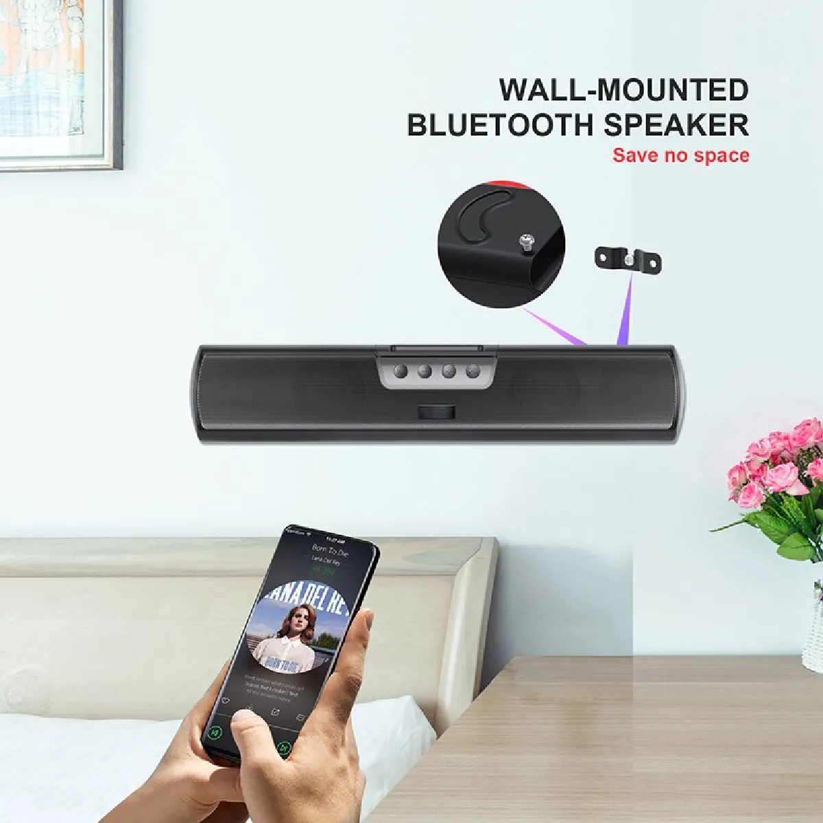 Universal Haut-parleur Bluetooth Portable - Noir