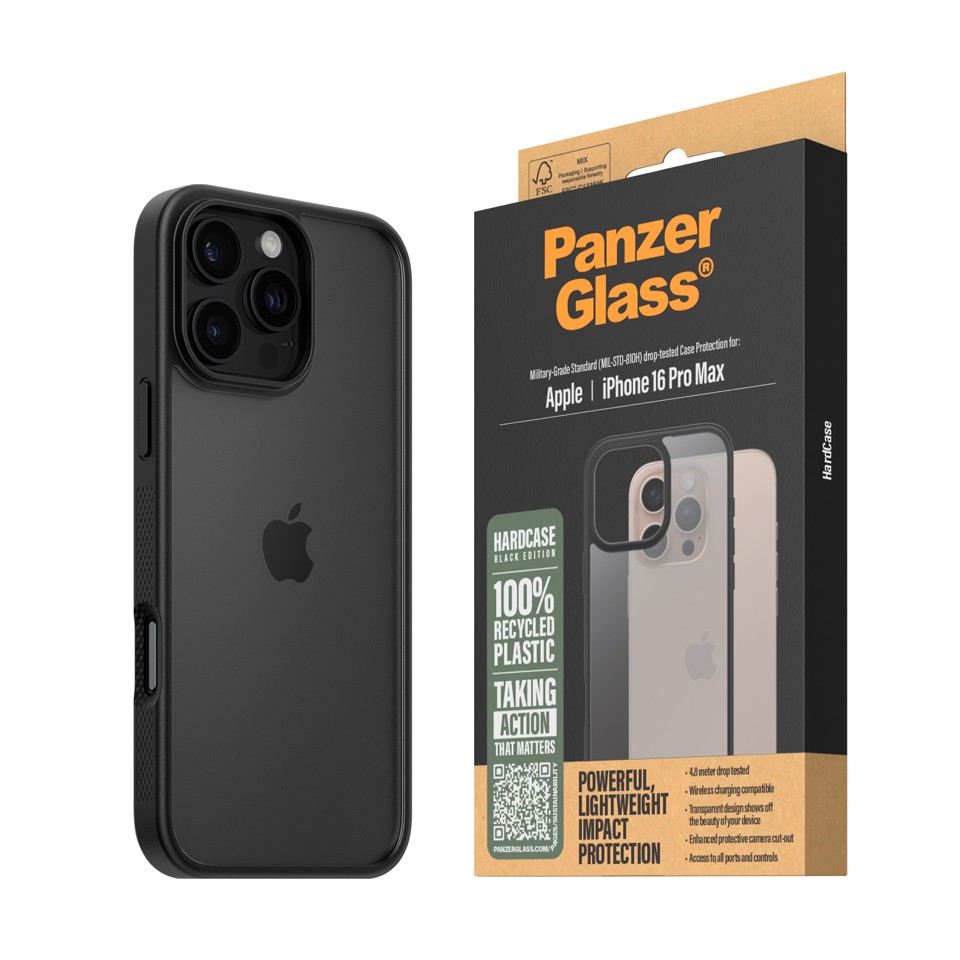 PanzerGlass - HardCase - iPhone 16 Pro Max - Sort