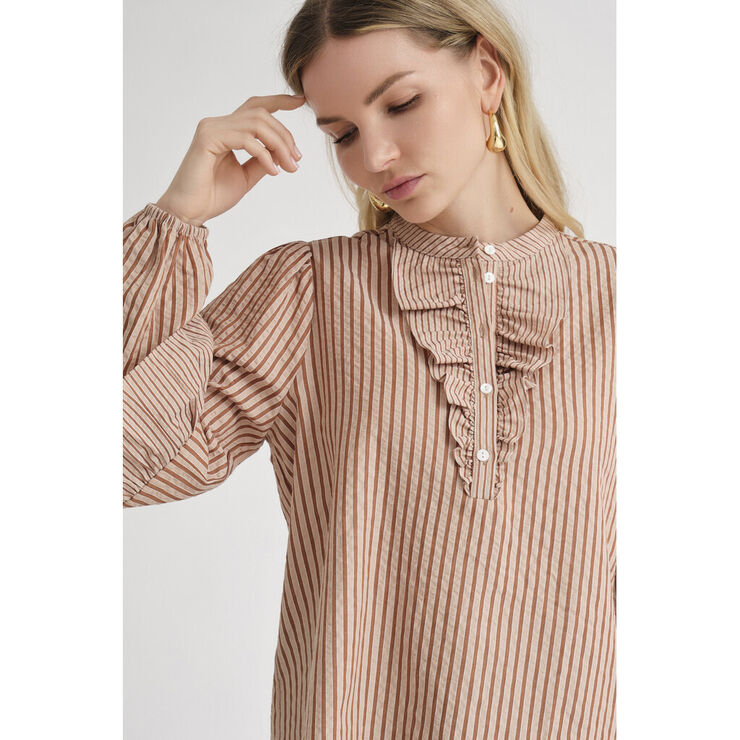 A-VIEW Karin blouse Brown/white