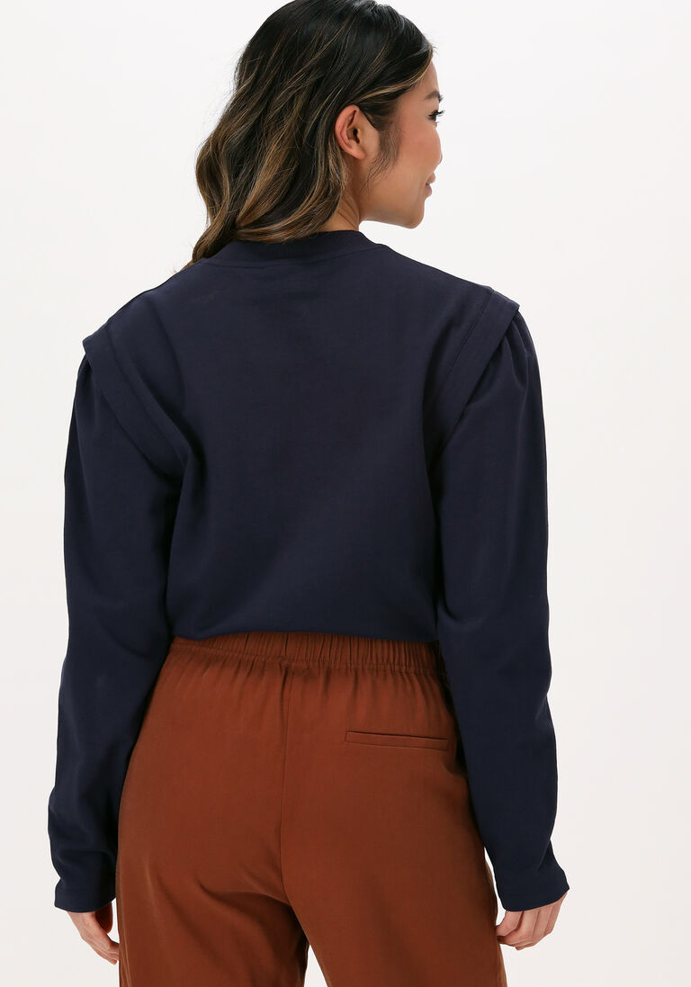ANOTHER LABEL donkerblauwe another label sweater kasuga top
