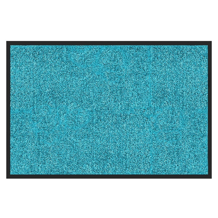 Deurmat Rijn - Unicolor - Vuilvangmat voor binnen & buiten - Turquoise / 90 x 120 cm