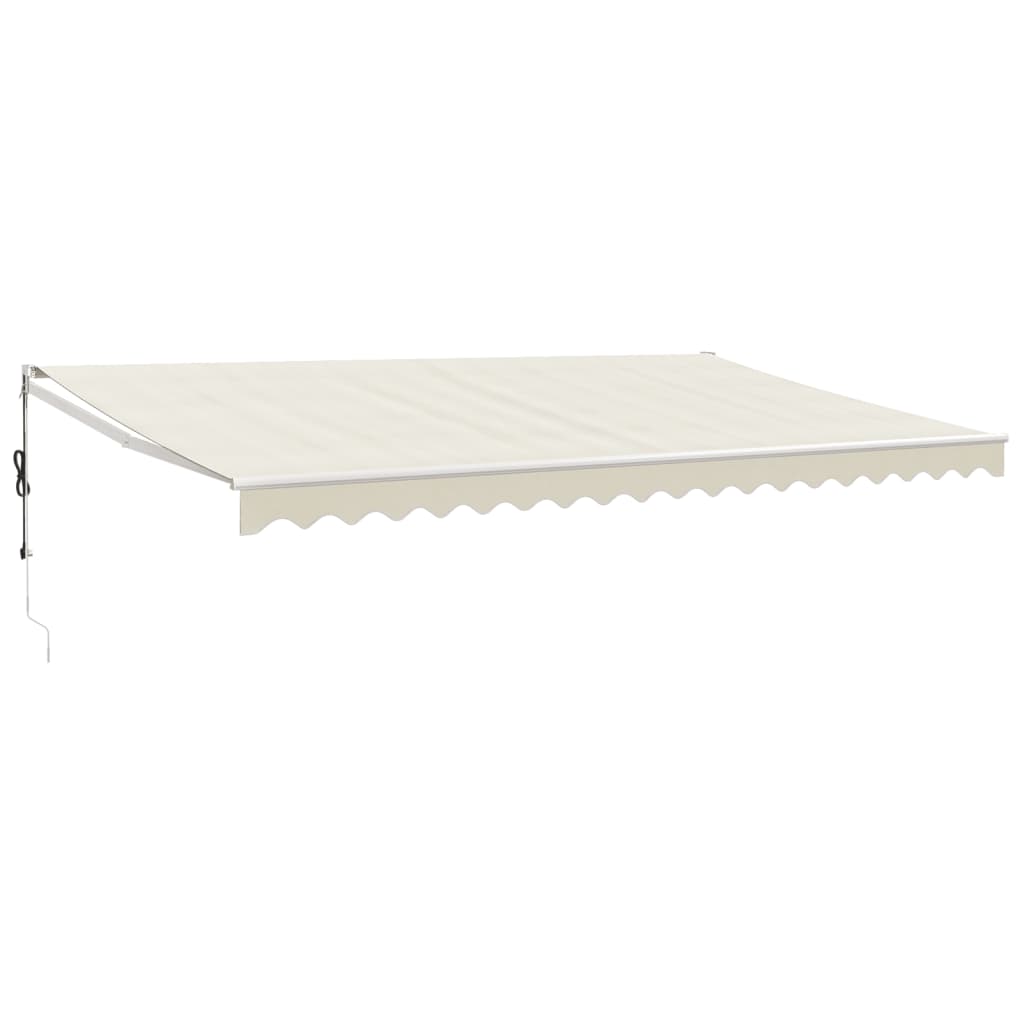 Auvent rétractable automatique crème 5x3 m